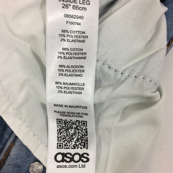 ASOS Raw Hem Cropped Jeans - Size 32 - Picture 5 of 5